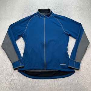 Men's SUGOI Full Zip Cycling Jacket Size Large Blue Full Zip